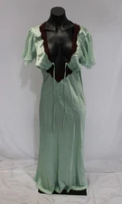 Reclaimed Vintage Women's Keyhole Maxi Tea Dress BL1 Mint Green US: 8 UK: 12 NWT