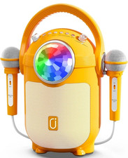 JYX-D15 Portable Karaoke Speaker Machine for Kids 2 Microphones New