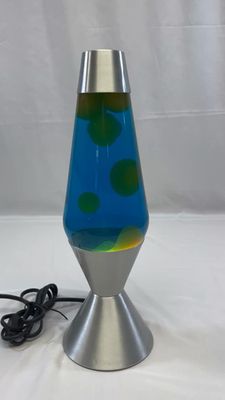 Vintage 16” Lava Lamp H5203 w/ Blue Oil & Yellow Wax | eBay