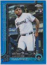 Agustin Ramirez 2025 Topps Chrome Update Rookie Debut Blue Refractor USC38 /150