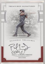 2017 National Treasures Treasured Signatures 11/15 Paul Goldschmidt Auto 10ws