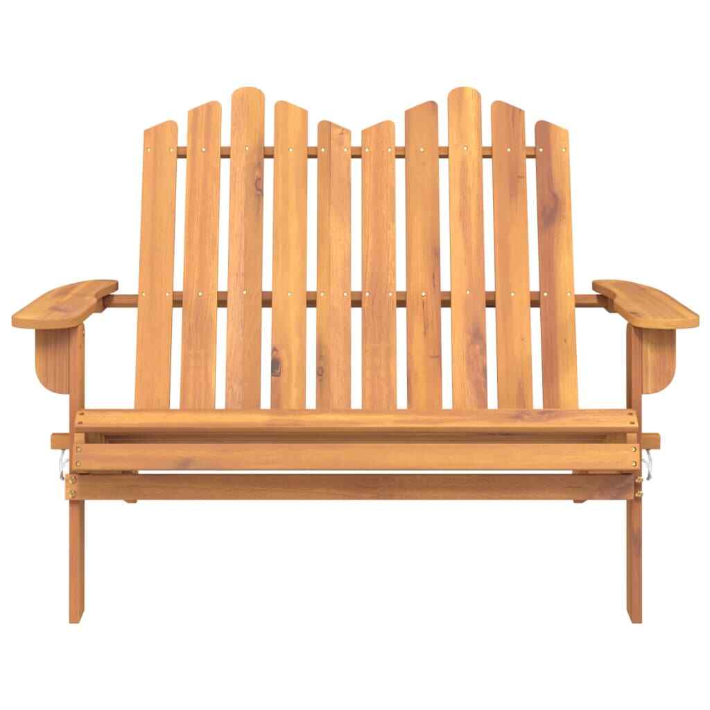 Outdoor Solid Wood Bench Garden Chair Garden Patio Furniture Porch 2 ...