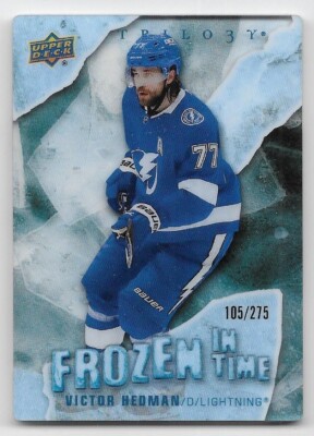 22/23 UPPER DECK TRILOGY FROZEN IN TIME #FTVH Victor Hedman #105/275