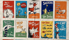 Lot of 2 Celebrate Dr. Seuss Cotton Fabric Panels 15668