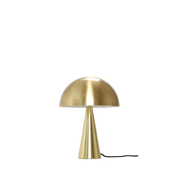 Small Modern Metal / Brass Table Lamp Danish Design by Hubsch