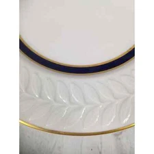 Vintage Shenango China Ritz-Carlton Blue Gold Anchor Hocking Plates 8"