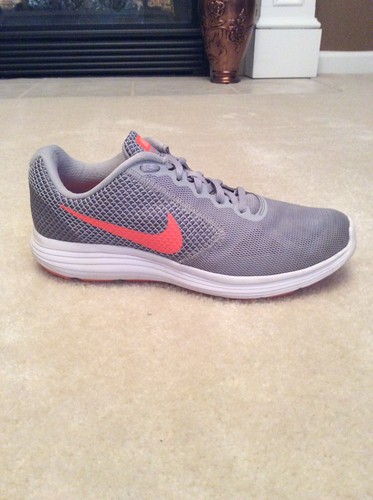 Nike Mujer Revolution 3 Gris/Naranja | eBay