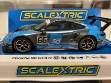 Scalextric C4415T Porsche 911 GT3 #66 R Team Parker Racing DPR 1/32 Slot Car