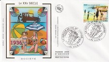FRANCE 2000 FDC LE SIECLE AU FIL DU TIMBRE YT 3352