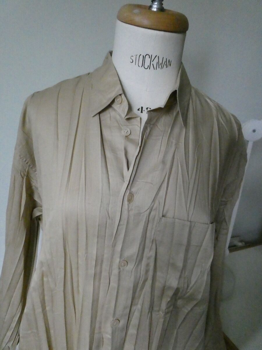 Vintage 1990's Issey Miyake Pleated Long Sleeve Shirt Size Vintage 1990's Issey Miyake Pleated Long Sleeve Shirt Size