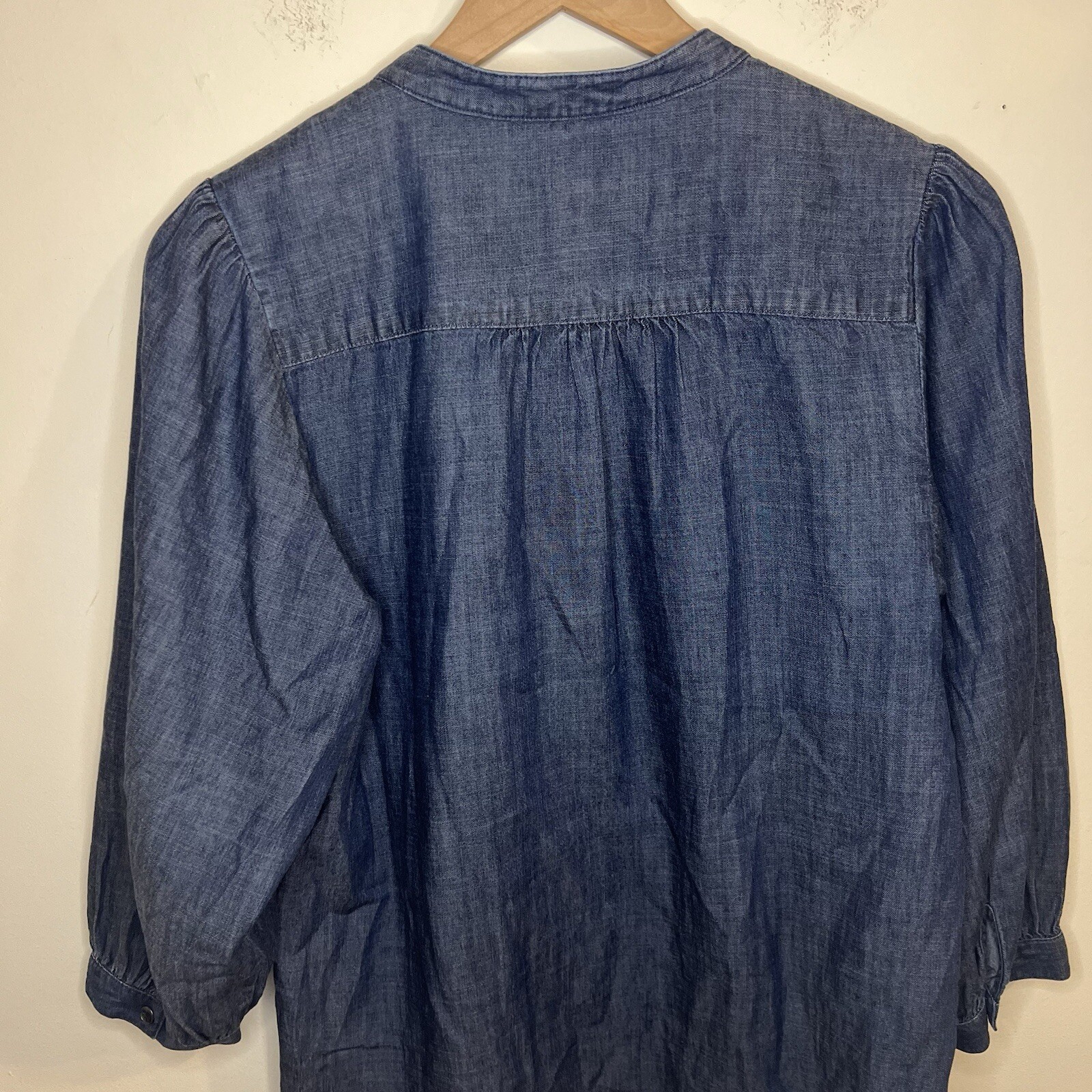 J. McGlaughlin Button Snap Blouse Medium Workwear… - image 6