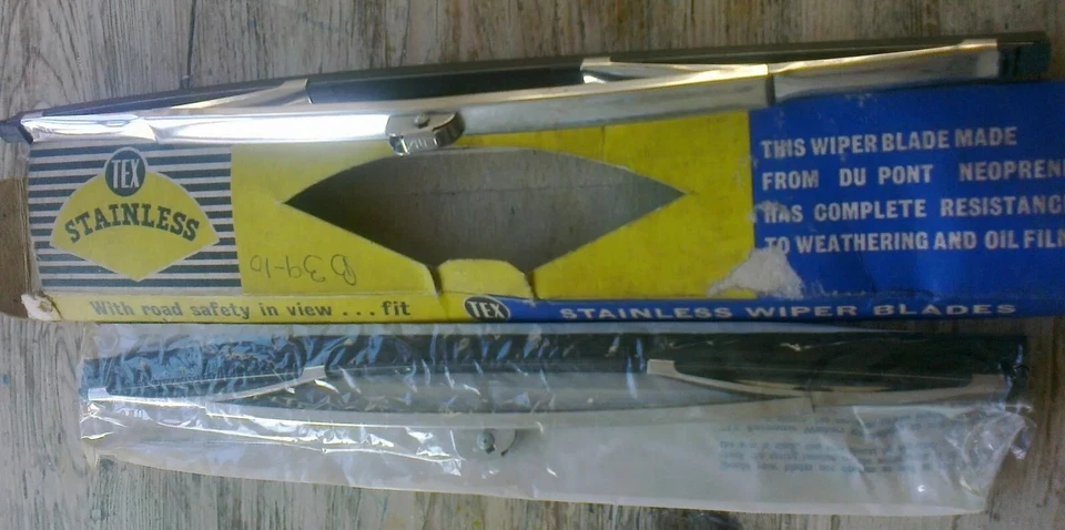 "Limpiaparadores de texto Volvo PV544 PV444 Special Sport 1958-65 Chevrolet 1955-56 12" Foto 4 de 4