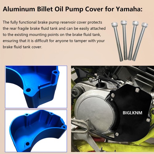 Blue Billet Oil Pump Cover With Bolts for Yamaha Blaster 200 YFS200 1988-2006 - Foto 5 di 9