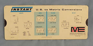 Us To Metric Chart