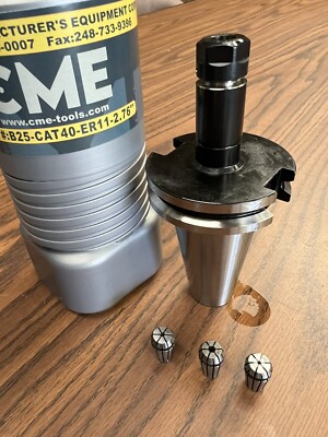CAT40-ER11-2.76'' COLLET CHUCK & 1/16,3/32,1/8 Collets G2.5/25000RPM #B25-