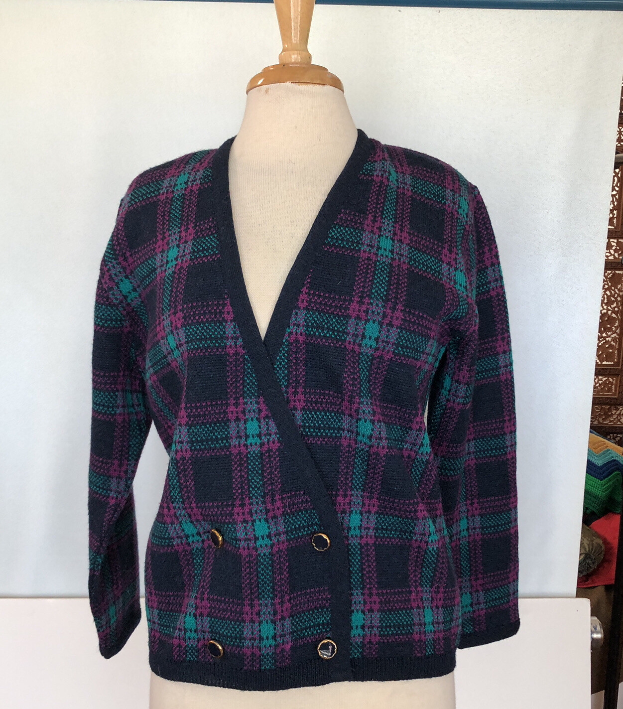 Vintage Pendleton Button Front Cardigan Sweater P… - image 1
