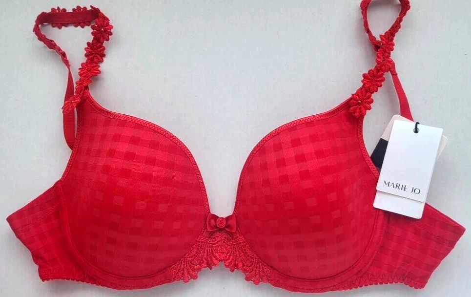 NWT MARIE JO SCARLET RED MULTI-WAY AVERO BRA, U.S. 32B, UK 32B, EU70B,  010-0416