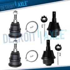 Front Upper & Lower Ball Joints for Chevy GMC Silverado Sierra 2500 3500 HD H2