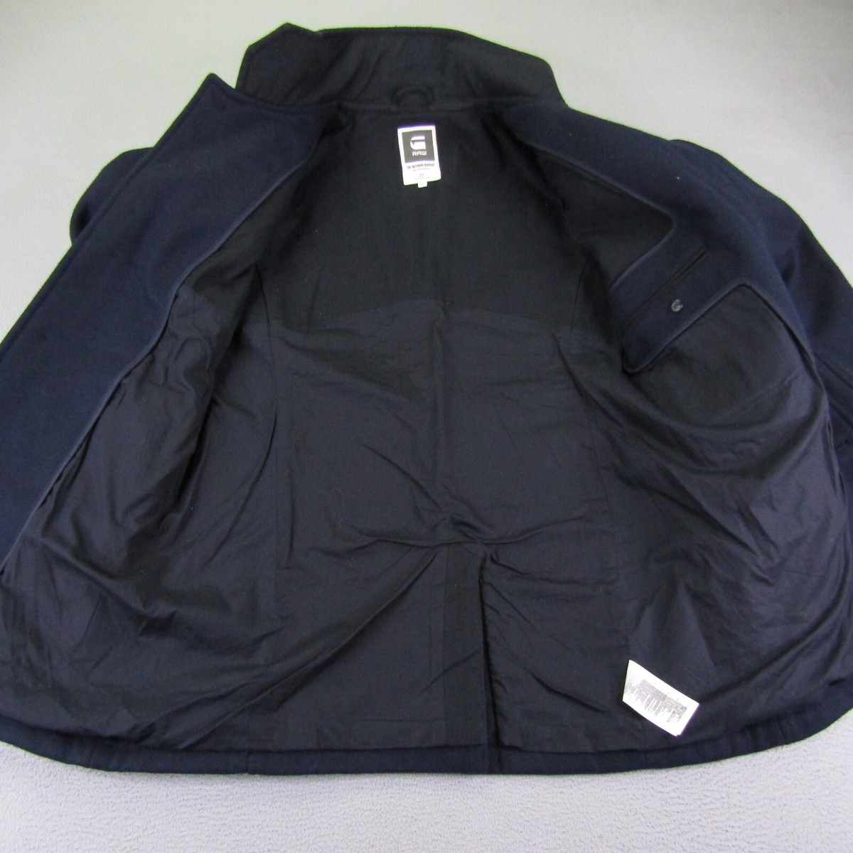 G Star Jacket Mens Medium Blue Raw Radar Garber Wool Blend