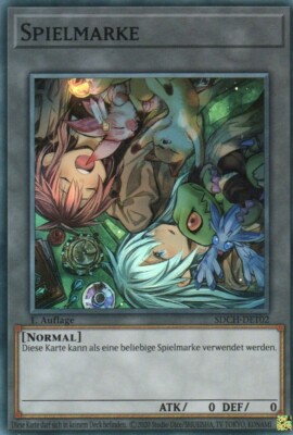 yugioh 1x Charmer SPIELMARKE / Token V.2 SDCH-DET02 SUPER RARE 1AUFLAGE DEUTSCH