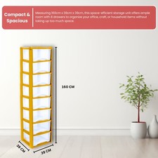 Plastic Storage Drawers, Space Saving Draws for Office & Home, Storage Unit