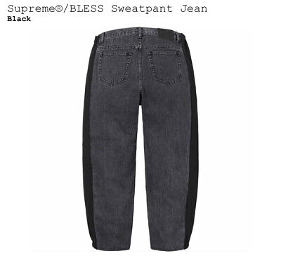 Supreme Bless Sweatpant Jean Black Size S/M FW23 BRAND NEW IN HAND