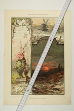 Dekorative Vorbilder - Landschaft H.de.Bruycker - Jugendstil - Ver.Hoffmann / 3