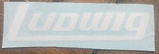 Ludwig White Vintage 70  s Logo For BASS DRUM SUPER QUALITY ITEM. Easy Install 