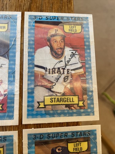 1974 Kellogg's 3-D Baseball Card Lot (Low  Grade) CRACKS 7 HOF CARDS Fisk Gibson - Picture 5 of 17