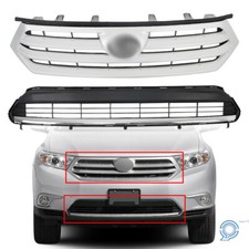 For Toyota Highlander 2011 2012 2013 Front Bumper Upperlower Grille Assembly For Toyota Highlander 2011 2012 2013 Front Bumper Upperlower Grille Assembly