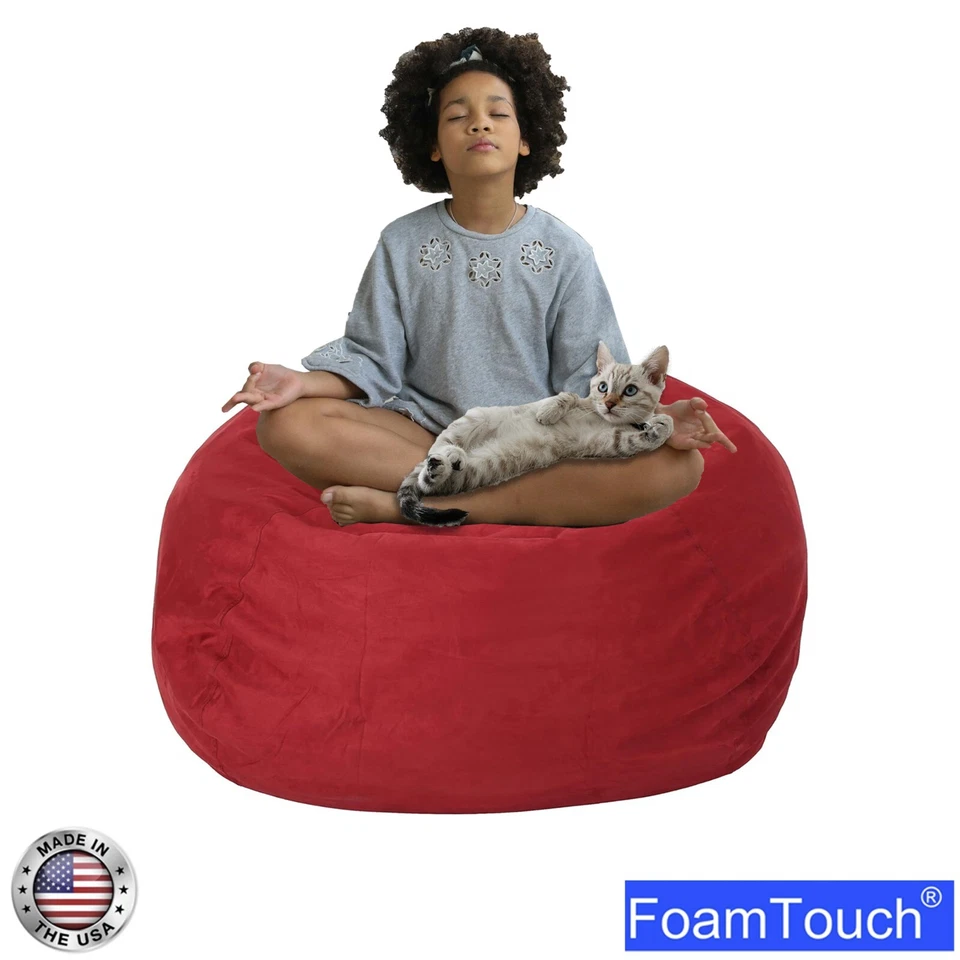 Большой Bean сумка стул: 5 футов памяти пены Bean сумка стулья для взрослых/детей с заполнением - Изображение 3 из 4