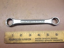 Small 1/4" Offset Box End Auto Wrench 5/8" & 11/16" Forged Steel USA Made Clean