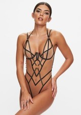 Ann Summers Heated Crotchless Nude + Black Body Medium 12 14