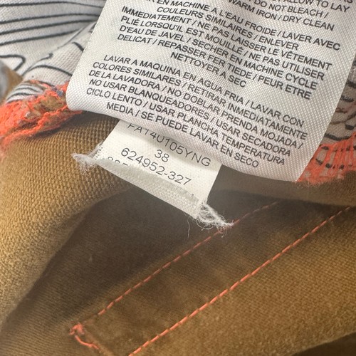 Nike SB Pants Mens 38x30 Brown Denim Skateboard Straight Leg Raw Hem Cut Off - 第 8/14 張圖片