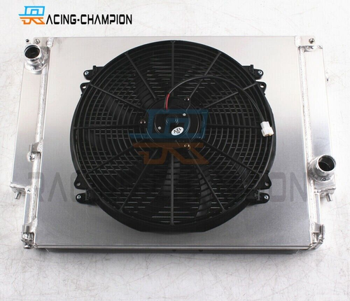 2 Row Aluminum Radiator+16" Fan+Shroud For 1992-1999 BMW E36 323i 325i ...