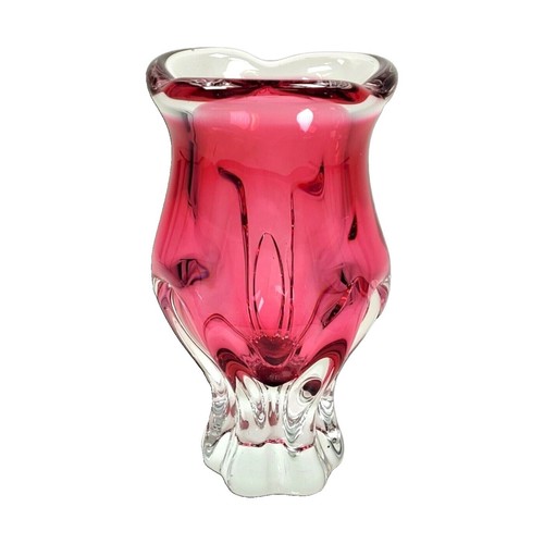 Multi Color Art Glass Vase Soffieria Parise Art Glass. Made In