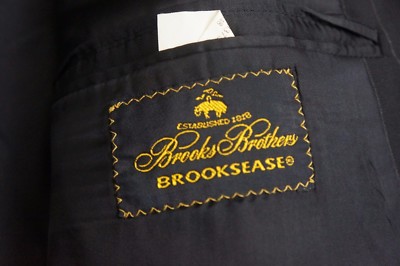 Brooks Brothers Brooksease Navy 2 Button Stripe Jacket Blazer