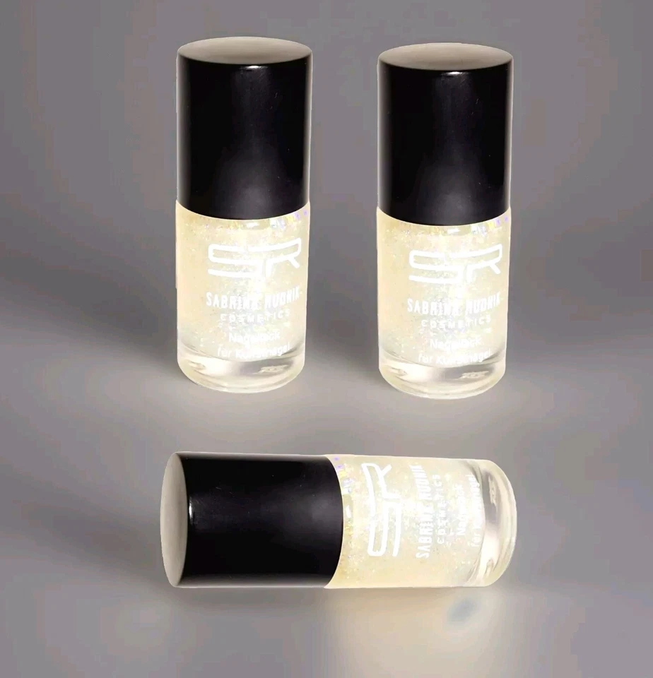 Sabrina Rudnik - klarer Nagellack für Kunstnägel Glitzer Partikel SET 3 x 12ml - Bild 2 von 4