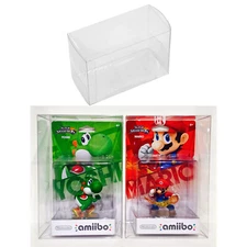 10x Box Protectors For NINTENDO AMIIBO Original Size Only! Clear Display Cases