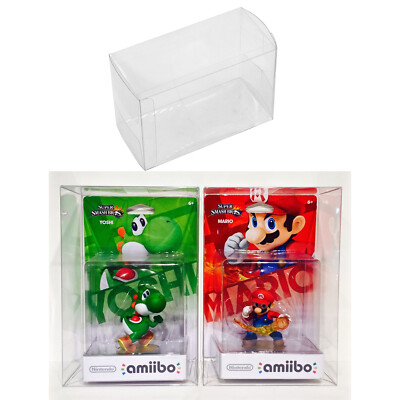 3x Box Protectors For NINTENDO AMIIBO Original Size Only! Clear Display  Cases