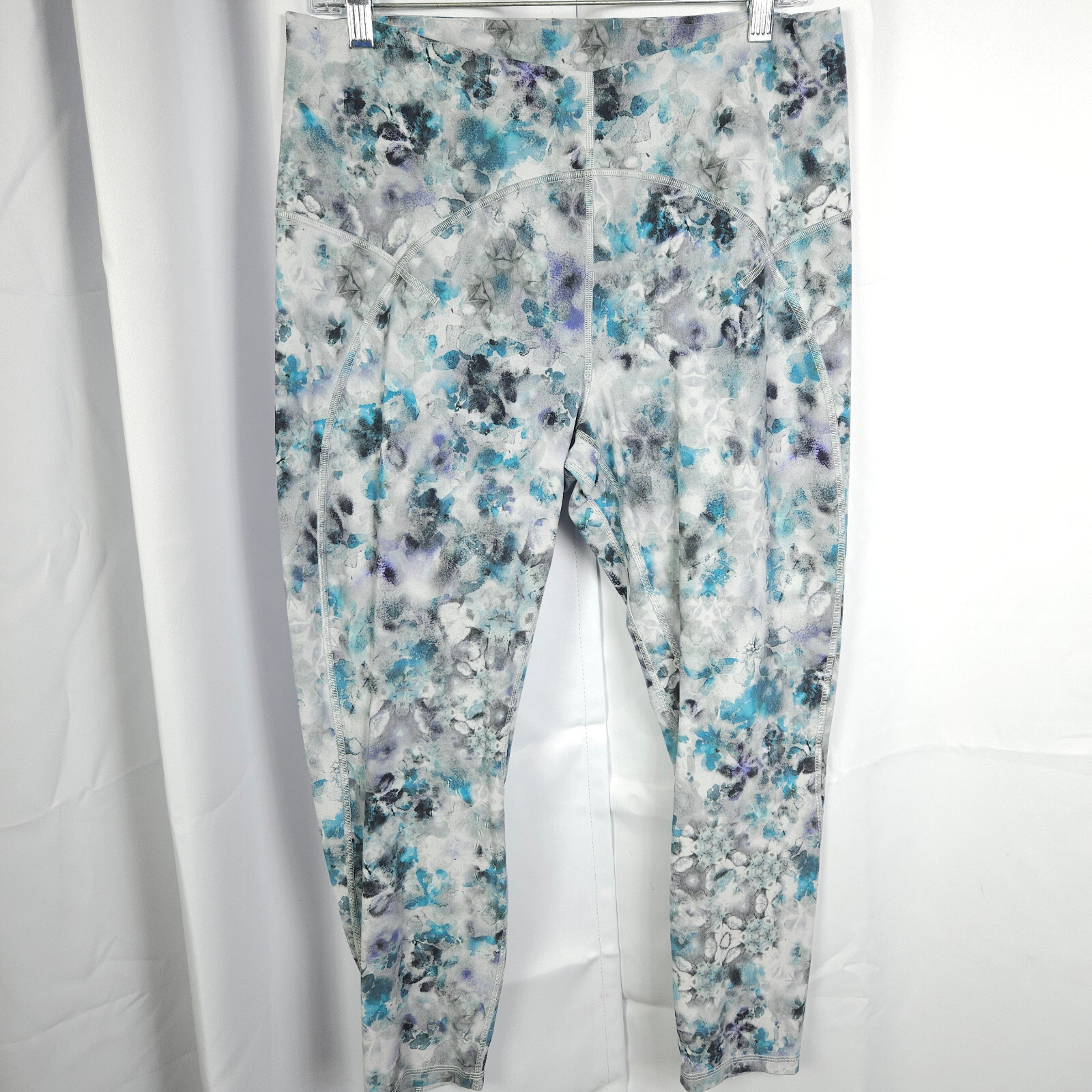 Lululemon Womens 14 Kaleidofloral Unlimit High Rise Ankle Tights Yoga Athleisure