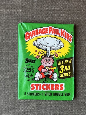 1986 Topps Garbage Pail Kids Original 3rd Series 3 OS3 Card Wax Pack GPK Sealed