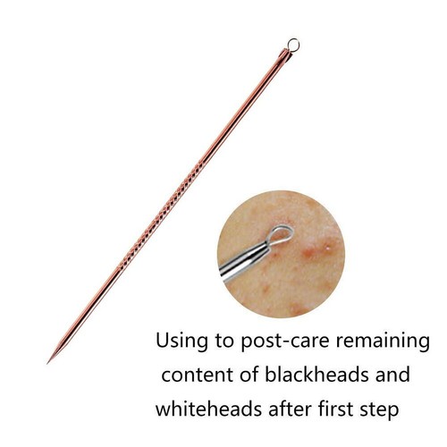 4Pcs Blackhead Pimple Comedone Spot Acne Extractor Remover Kit Popper Tools UK - Picture 7 of 10