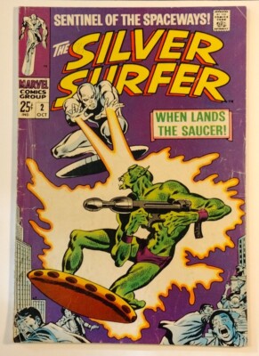 SILVER SURFER #2  VG 4.0  1st App. of Brotherhood Of Badoon OCT. 1968 HOT KEY 