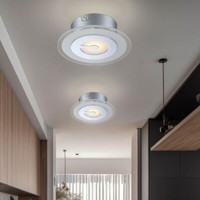 Deckenleuchte Deckenlampe Led Glas Flurlampe Satiniert KüChenlampe Chrom 2Er Set