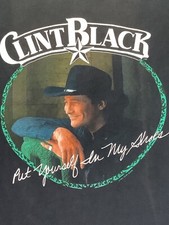 Clint Black Put Yourself In My Shoes Country Music 1991 t shirt Sz L made in USA