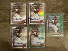 2022 Bowman Luis Gonzalez 5 Card Base, Ref /499 Atomic /100 Green /99 Autos etc