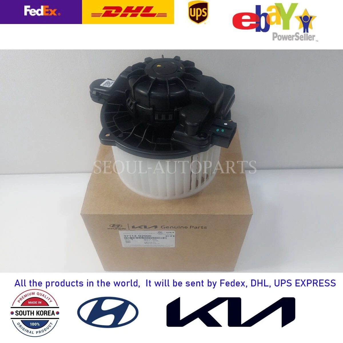 🚀 Express 🚀 97113G2000 Motor & Fan Assy-A/C BLOWER For Hyundai  