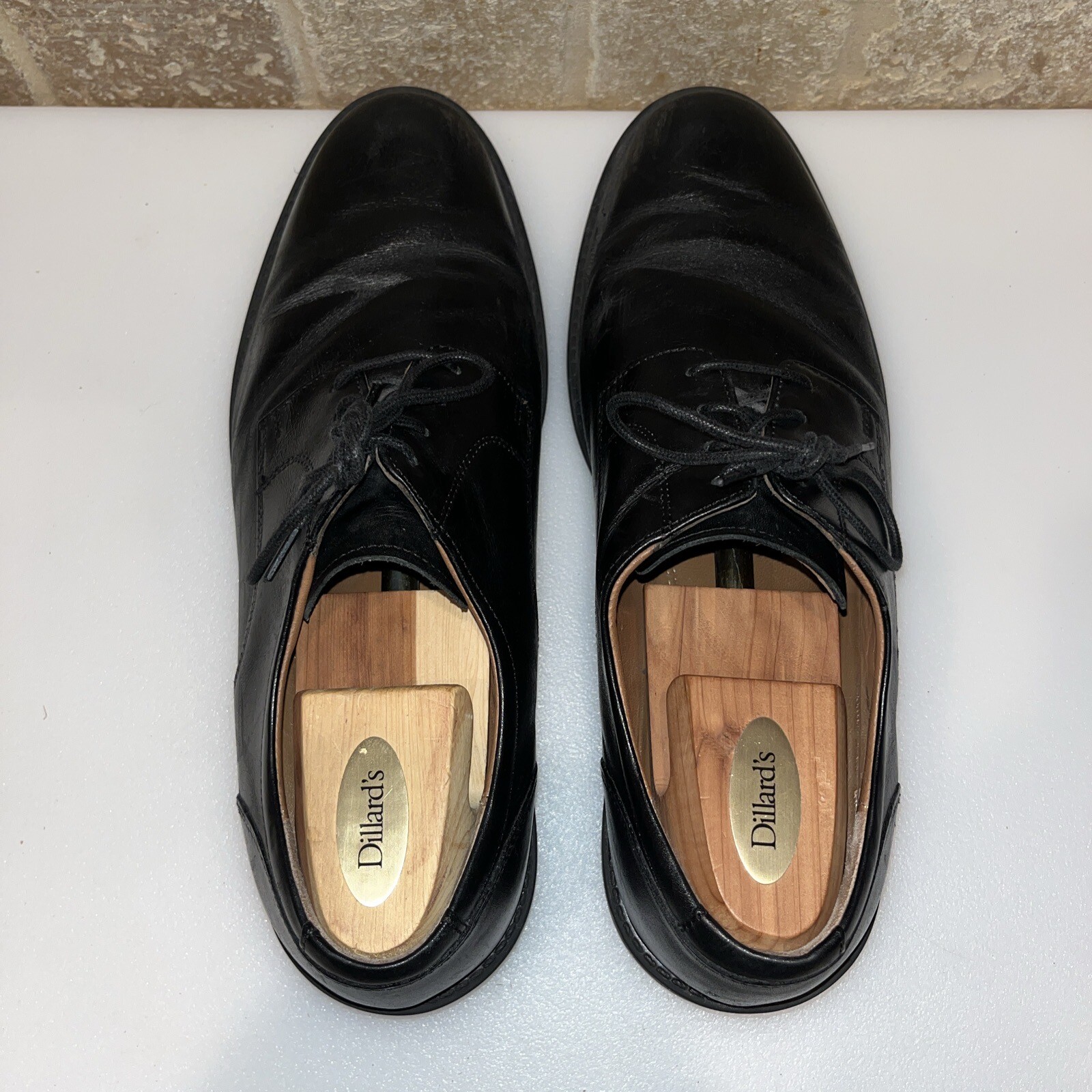 SAOLA Scarpe Oxford Johnston & Murphy uomo 11 M Tabor punta liscia pelle nera 20 3361