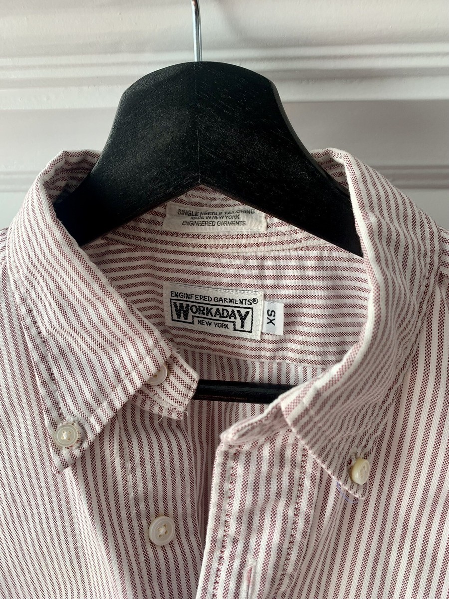 Engineered Garments Workaday Men's Shirt, Sz XS, Mauve Engineered Garments Workaday Men's Shirt, Sz XS, Mauve